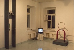Objects in the actions by Collective Actions group. Exhibition at E.K.ArtBureau, 2004. Photo 05