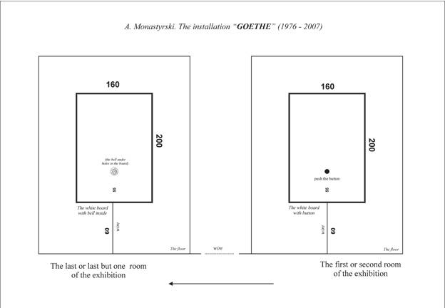Андрей Монастырский, инсталляция Goethe JPEG for MEIL