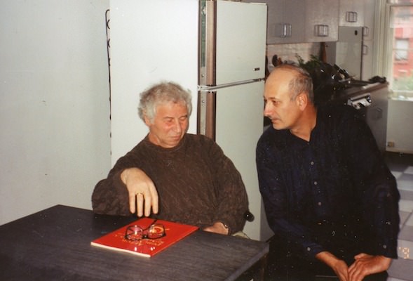 Илья Кабаков и Виктор Тупицын в лофте Тупицыныхв Нью-Йорке 1989