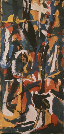 А. Жигалов. Композиция. 1960. Оргалит, нитроэмали