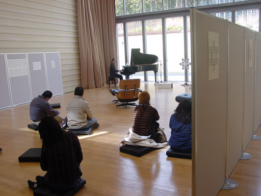 SERGEI ZAGNY. Six-hour performance in Akiyoshidai International Art Village, Japan. March 7, 2004. Photo: Yu Iseki  (2)