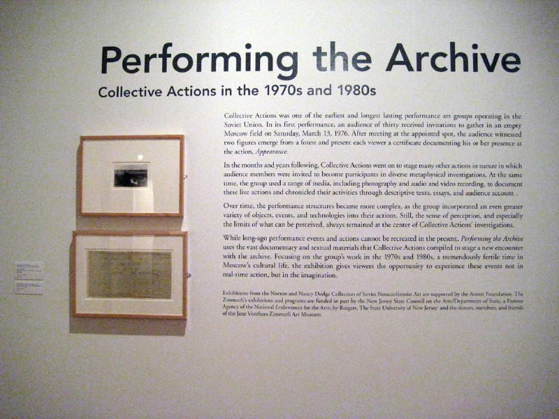 Performing the Archive: Collective Actions in the 1970s and 1980s - Rutgers University, Scheme of Time of Action